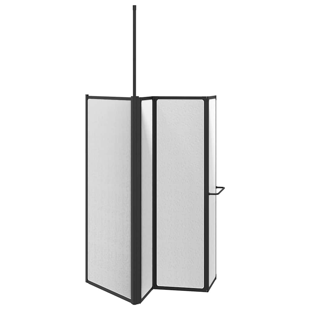 Paravan de duș Alb 120 x 70 x 137 cm Aluminiu