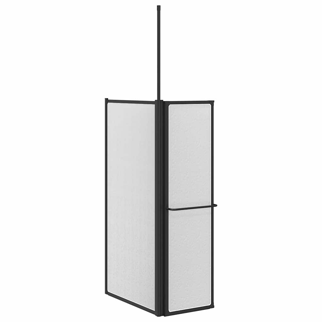 Paravan de duș Alb 120 x 70 x 137 cm Aluminiu