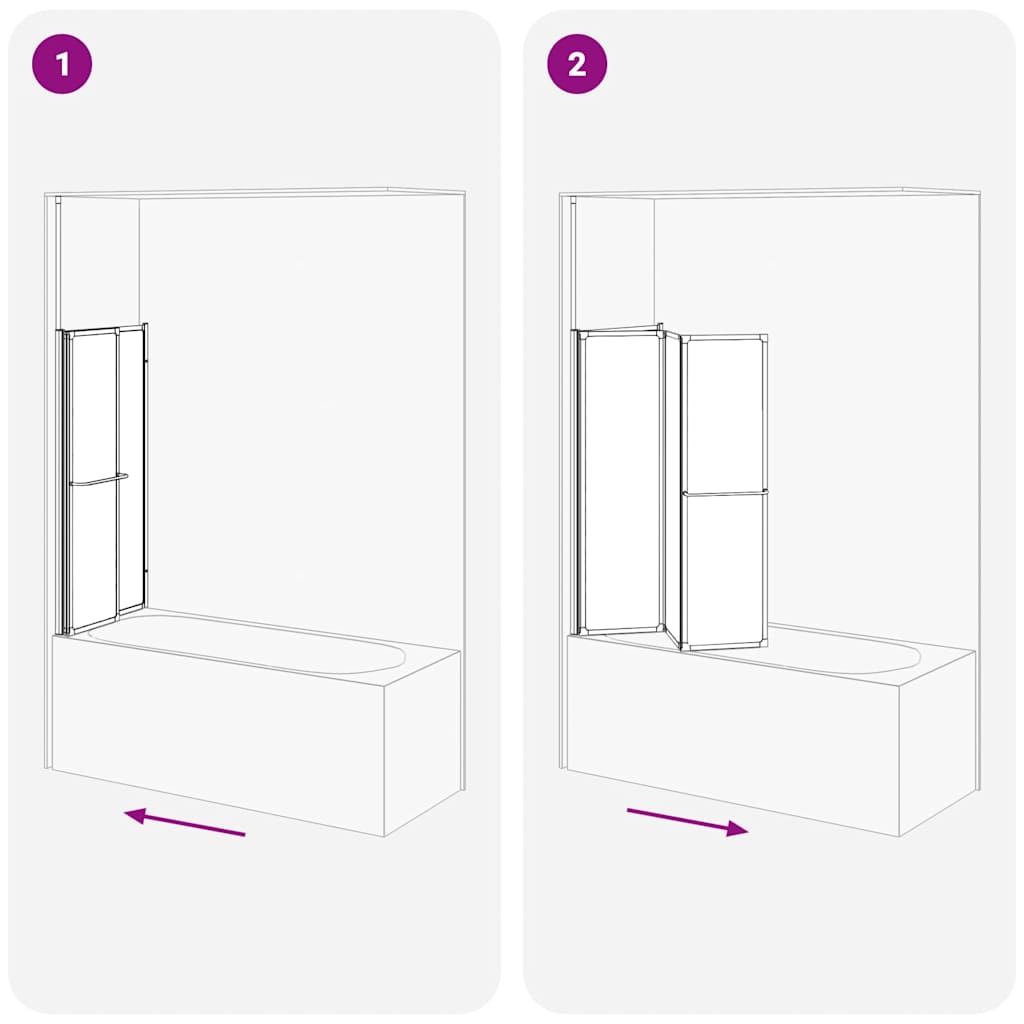Paravan de duș Alb 120 x 70 x 137 cm Aluminiu