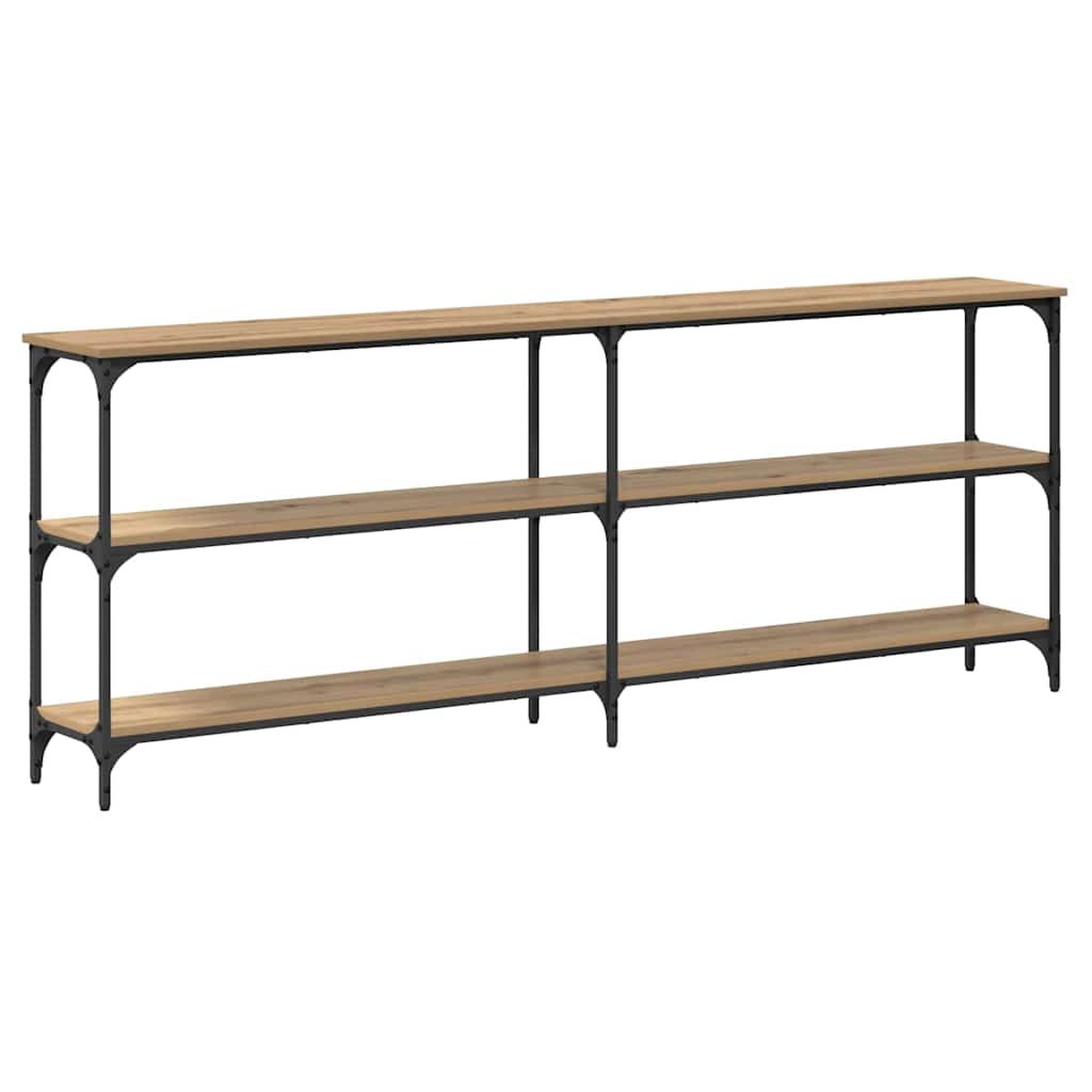 Masă de consolă stejar artizanal 200 x 29 x 75 cm