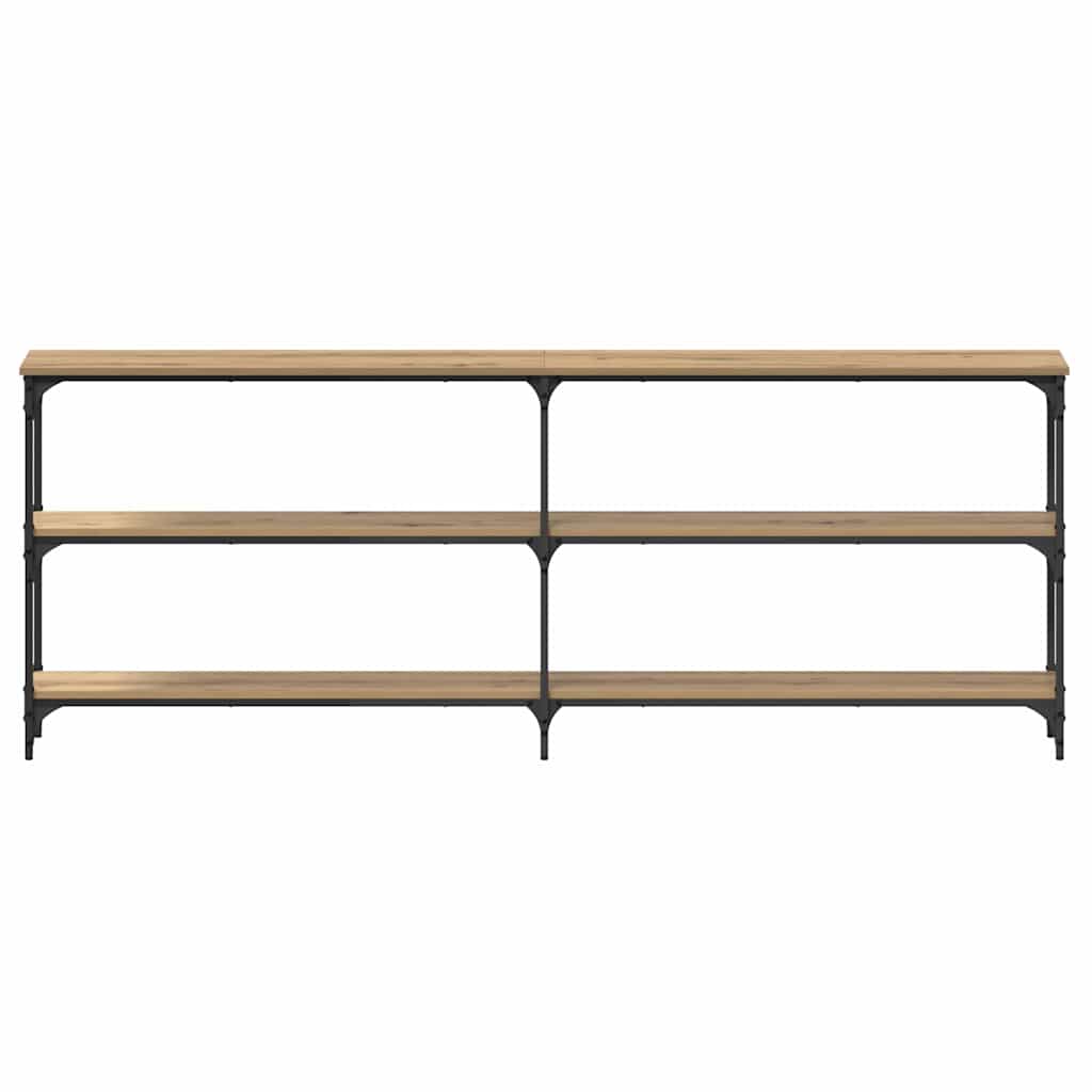 Masă de consolă stejar artizanal 200 x 29 x 75 cm