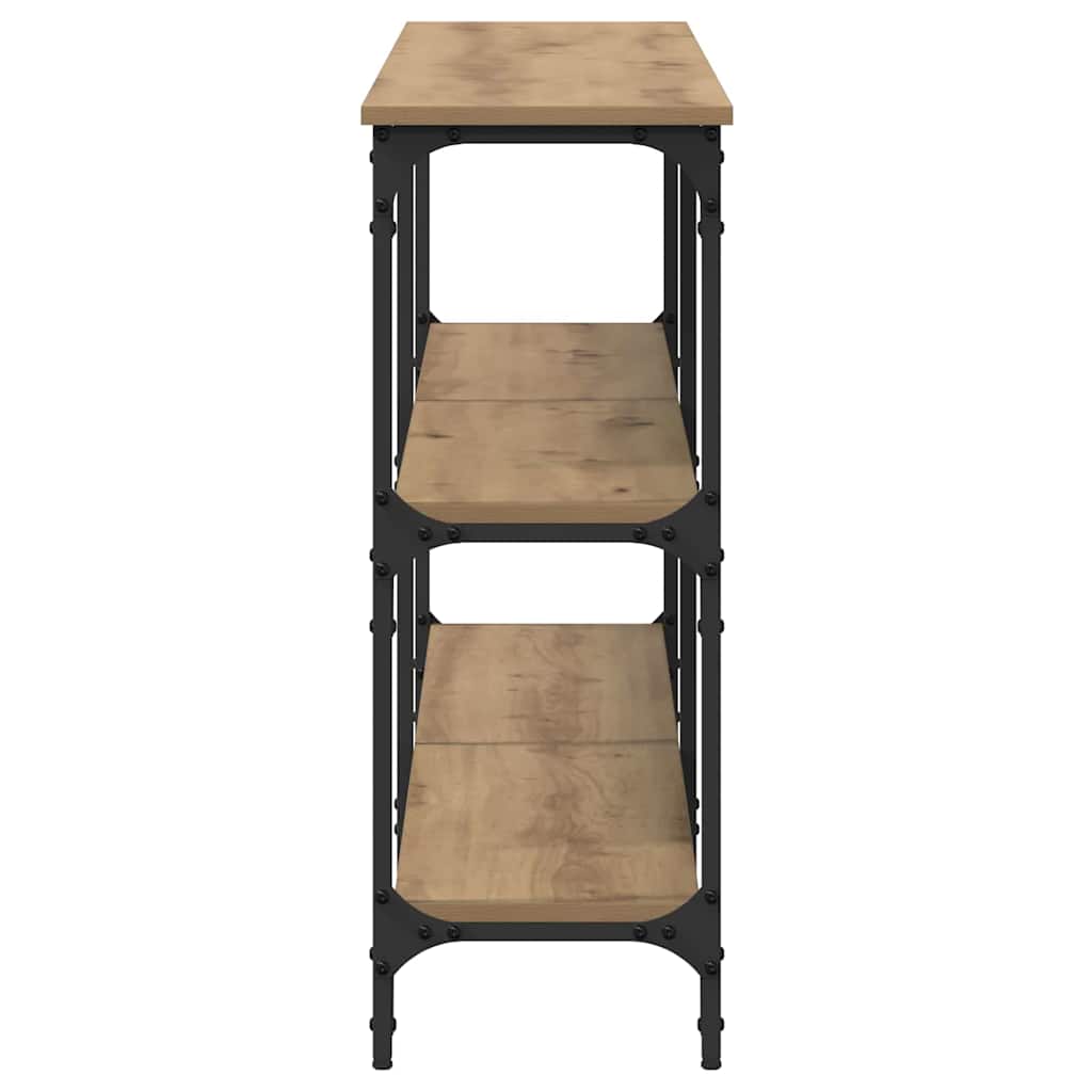 Masă de consolă stejar artizanal 200 x 29 x 75 cm