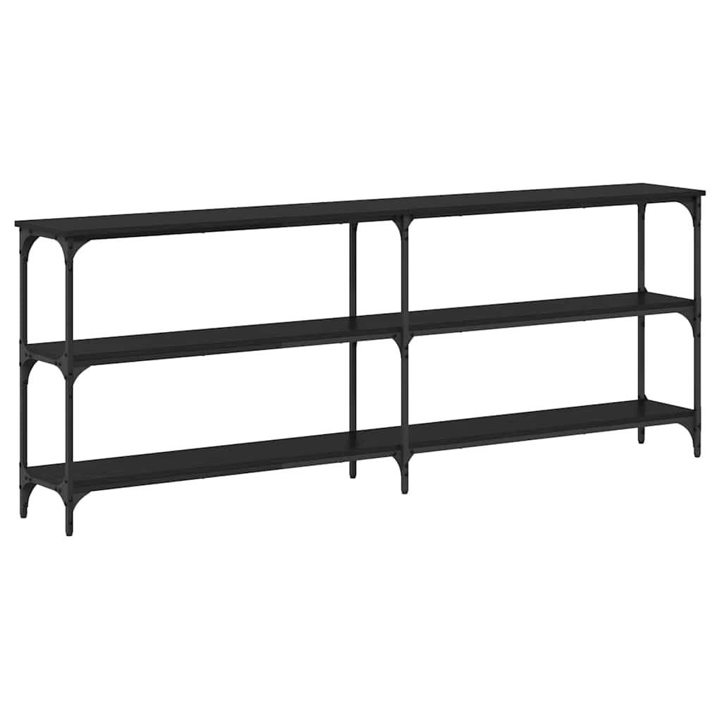 Masă de consolă Stejar negru 200 x 29 x 75 cm