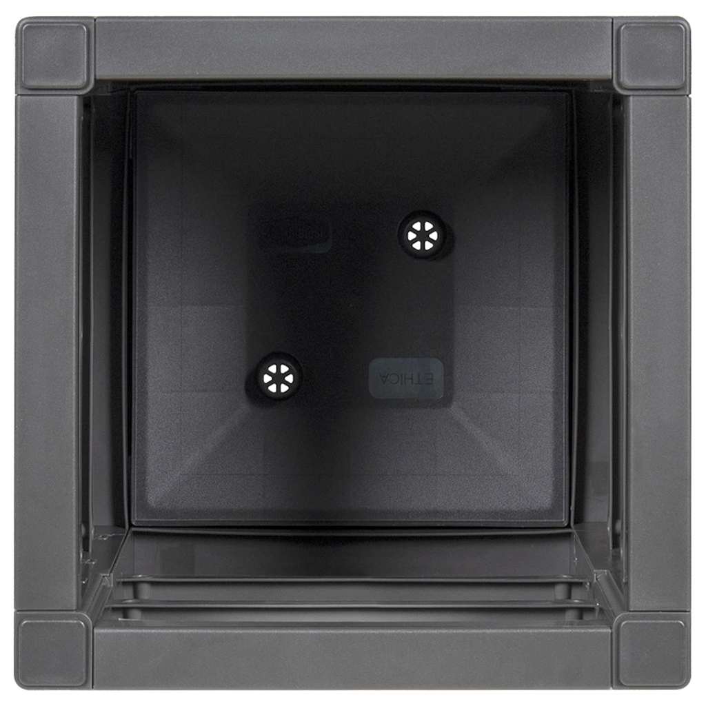 Cutie pentru flori Gri închis 36 x 36 x 35 cm Plastic