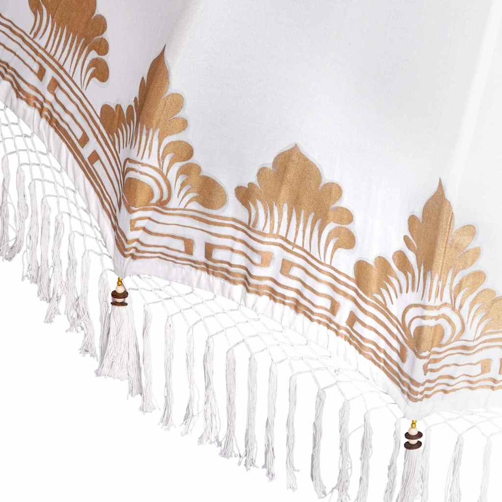 Umbrela balineză cu bază Crem 185 x 185 x 260 cm