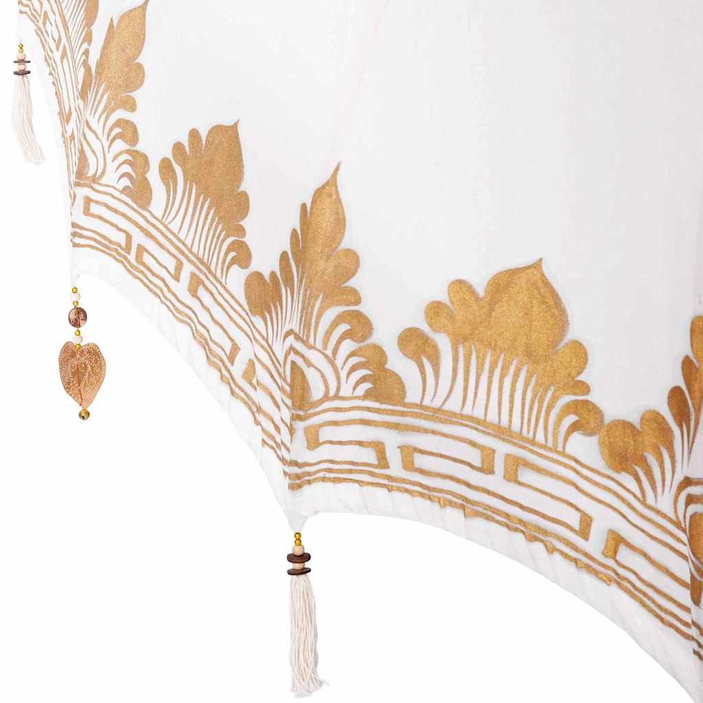 Umbrela balineză cu bază Crem 185 x 185 x 260 cm