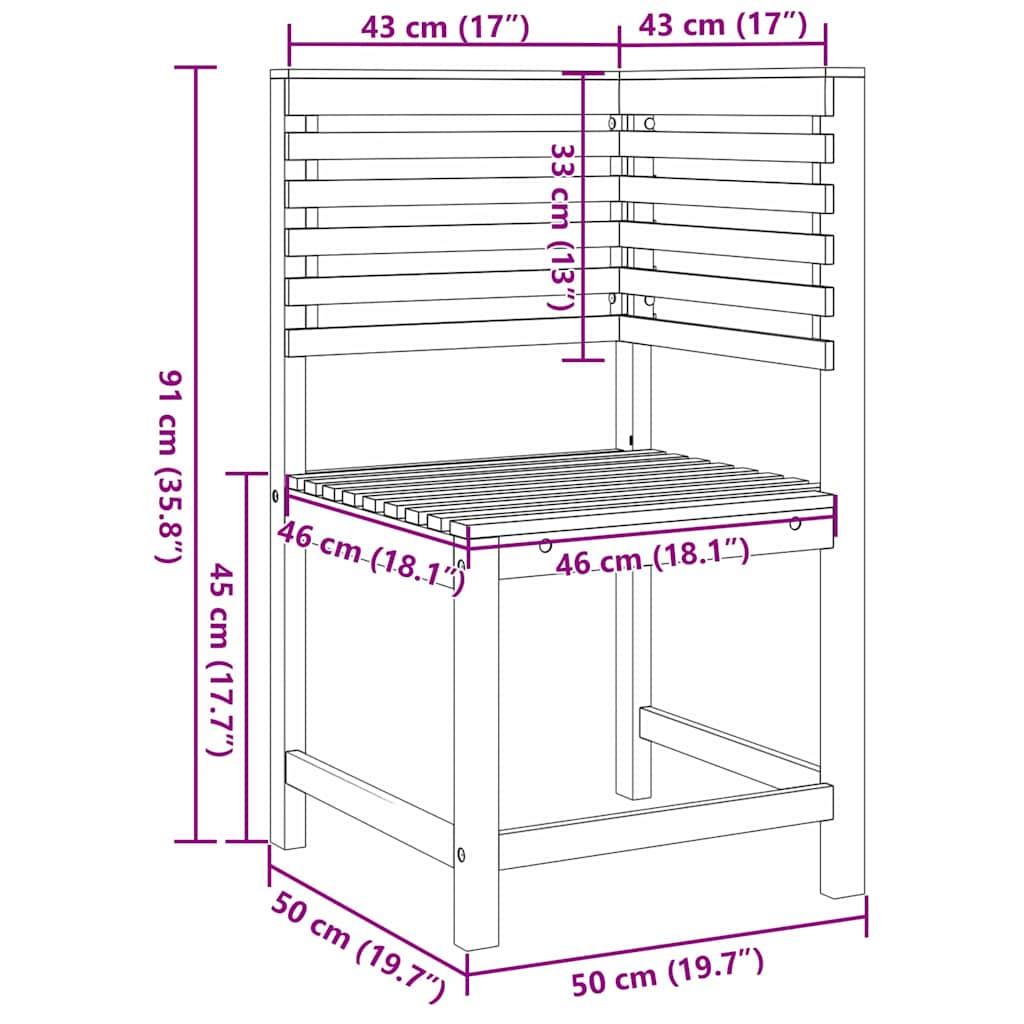 Set de Bănci pentru Grădină 5 pcs Maro Lemn Solid de Acacia