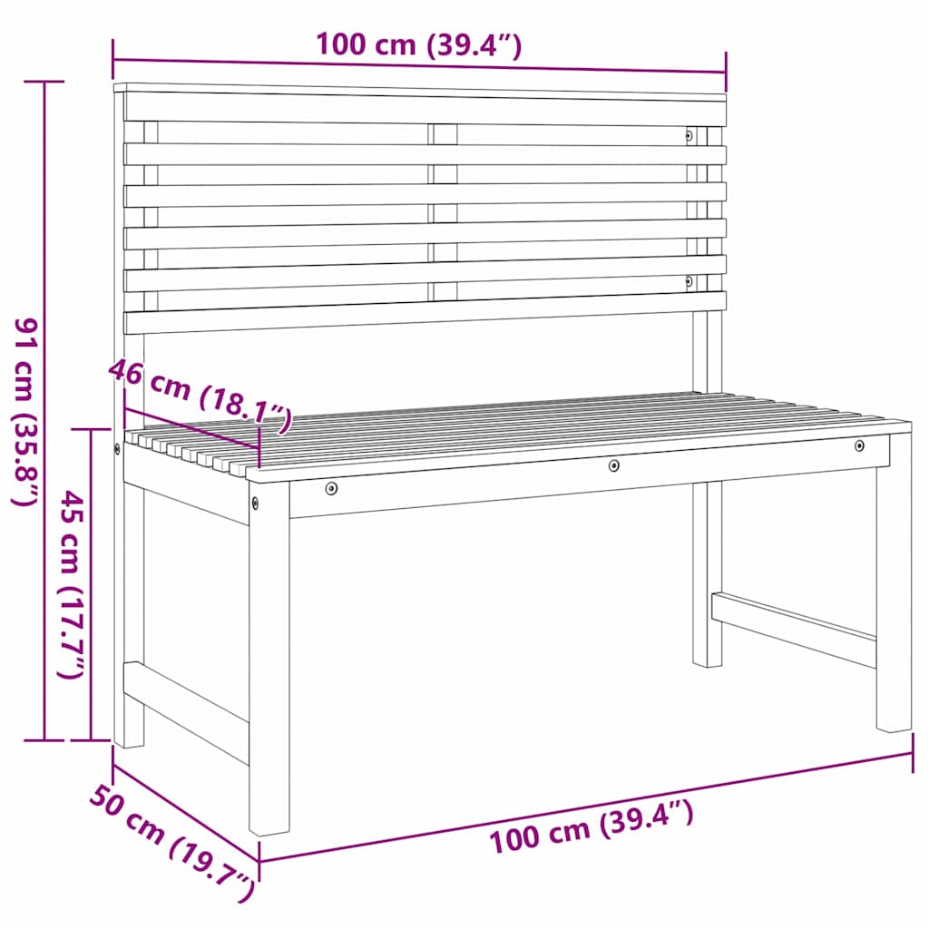 Set de Bănci pentru Grădină 3 pcs Maro Lemn Solid de Acacia