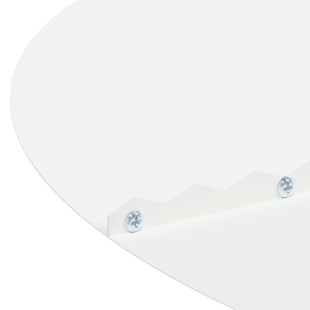 potrivit pentru inel de copac plat Alb Ø40 / 70 cm Oțel