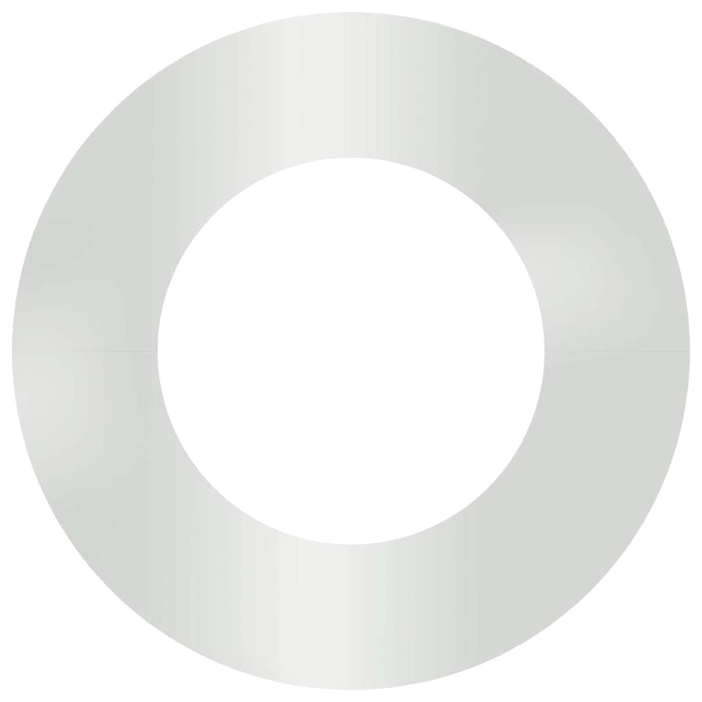 potrivit pentru inele de copac plat 5 pcs Argintiu Ø40 / 70 cm