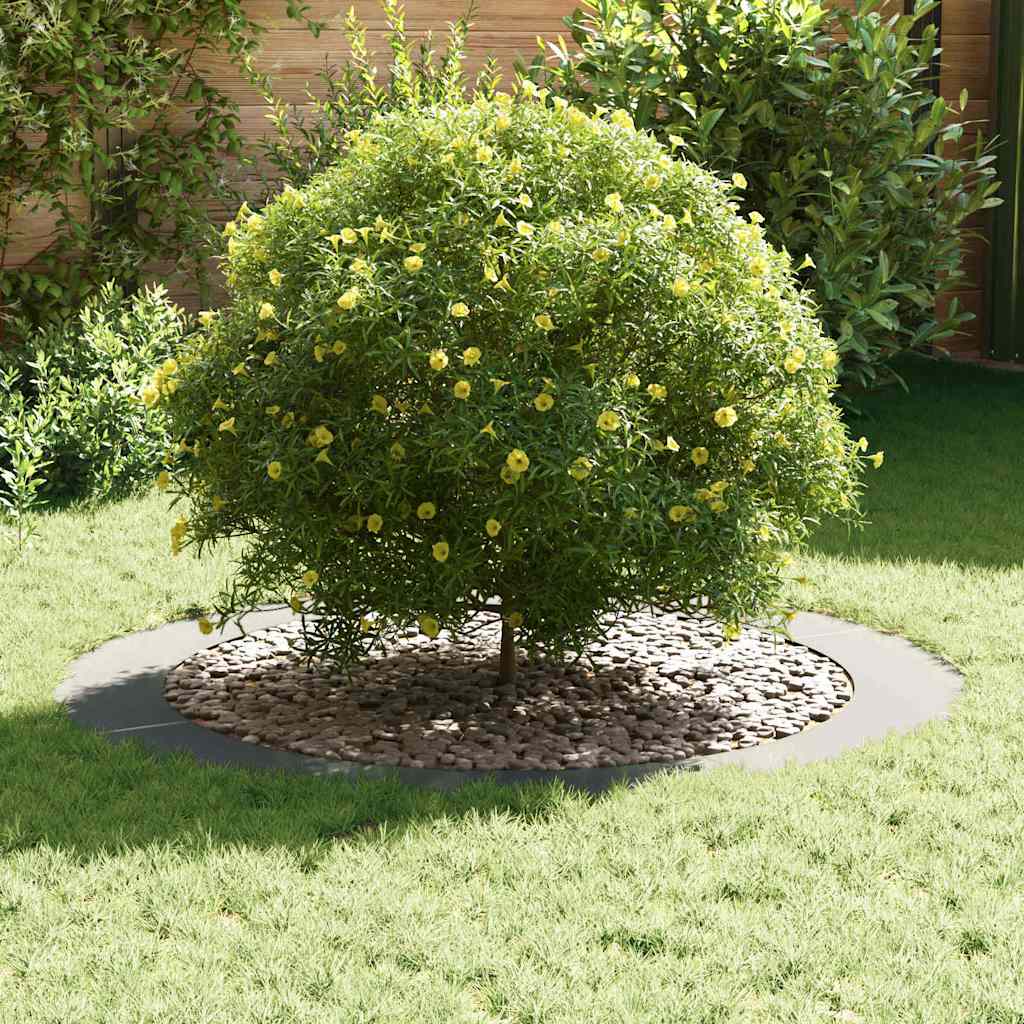 potrivit pentru inele de copac plat 5 pcs Argintiu Ø90 / 120 cm