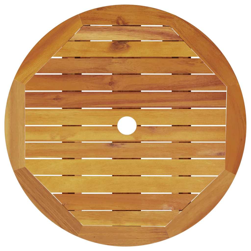 Set Bistro Pliabil 3 pcs Maro Lemn Solid de Acacia