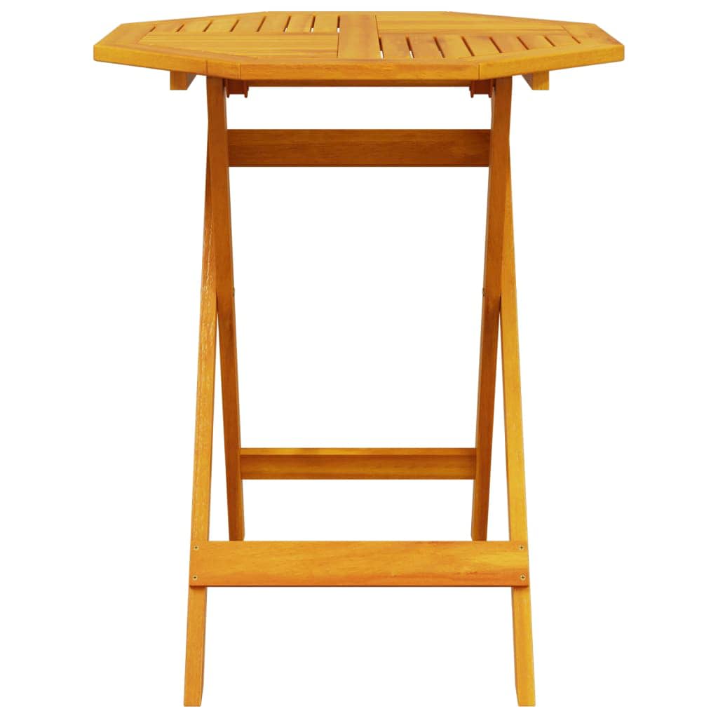 Set Bistro Pliabil 3 pcs Maro Lemn Solid de Acacia