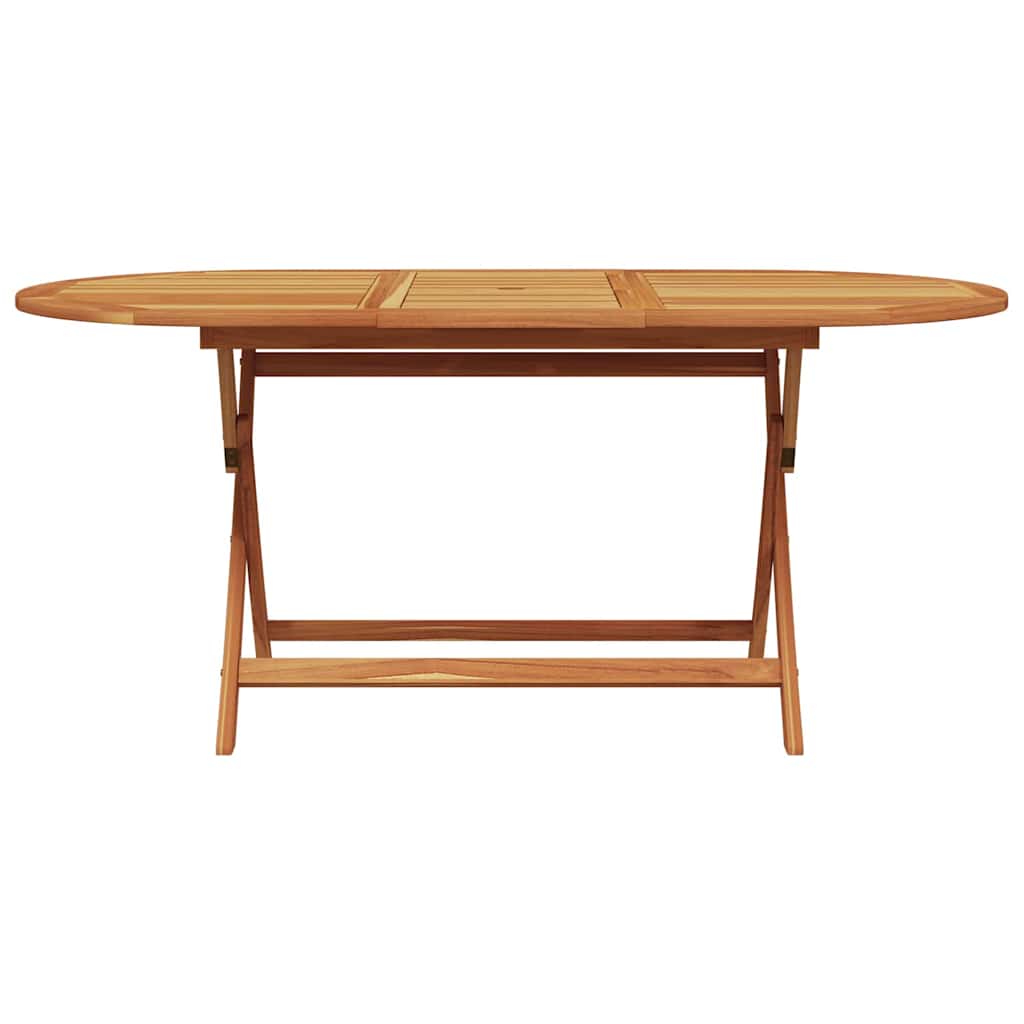 Set de masă pentru grădină 5 pcs Bej Lemn Solid de Acacia