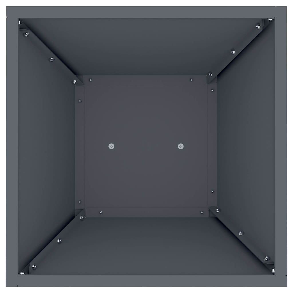 Vază pe pilon 2 pcs Antracit 35 x 35 x 73 cm