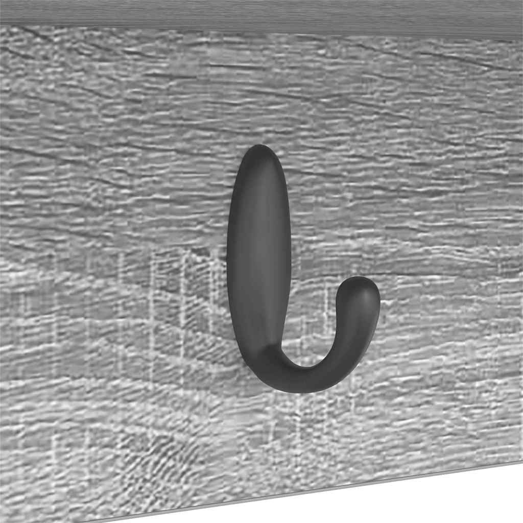 Răcător de paltoane montat pe perete sonoma gri 50 x 16 x 26 cm