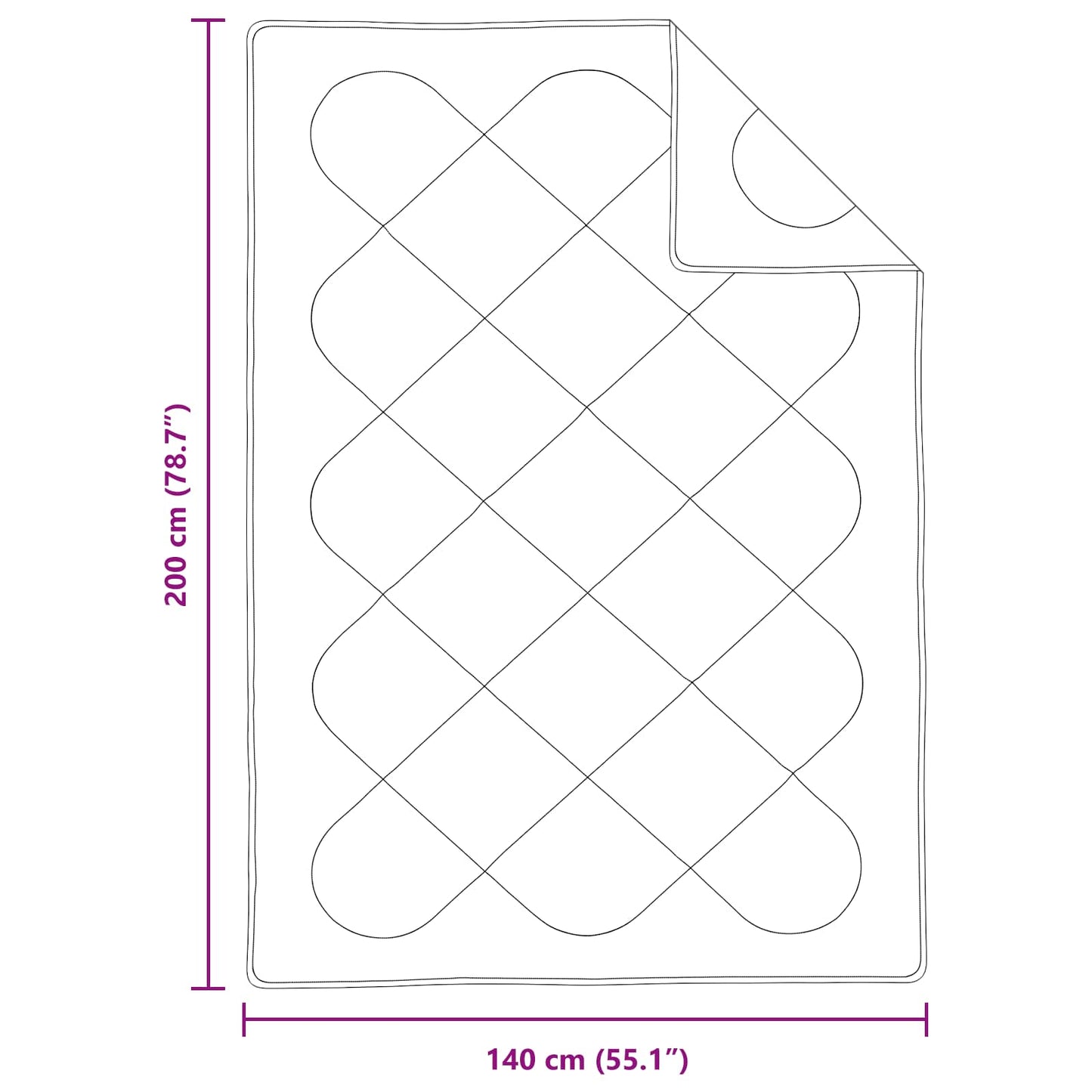 Set de Pături cu pernă 2 pcs Alb Microfibră