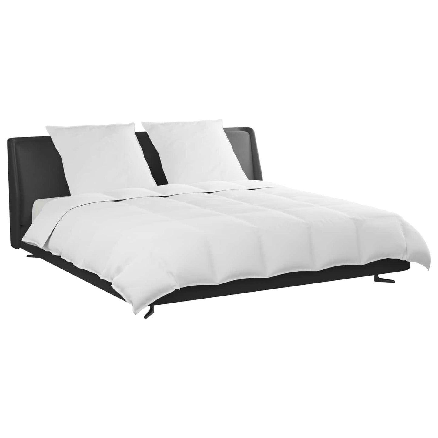 Set de Pături cu pernă 3 pcs Alb Pene de rață