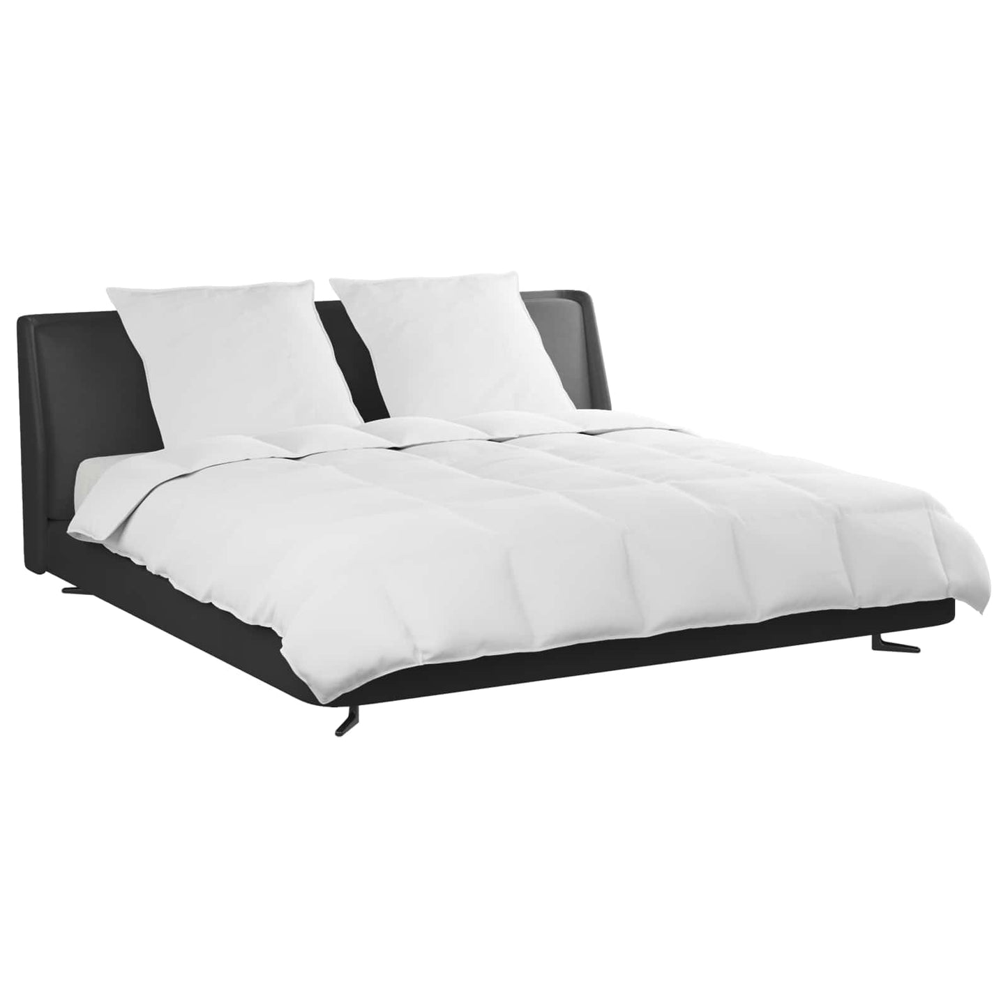 Set de Pături cu pernă 3 pcs Alb Pene de rață