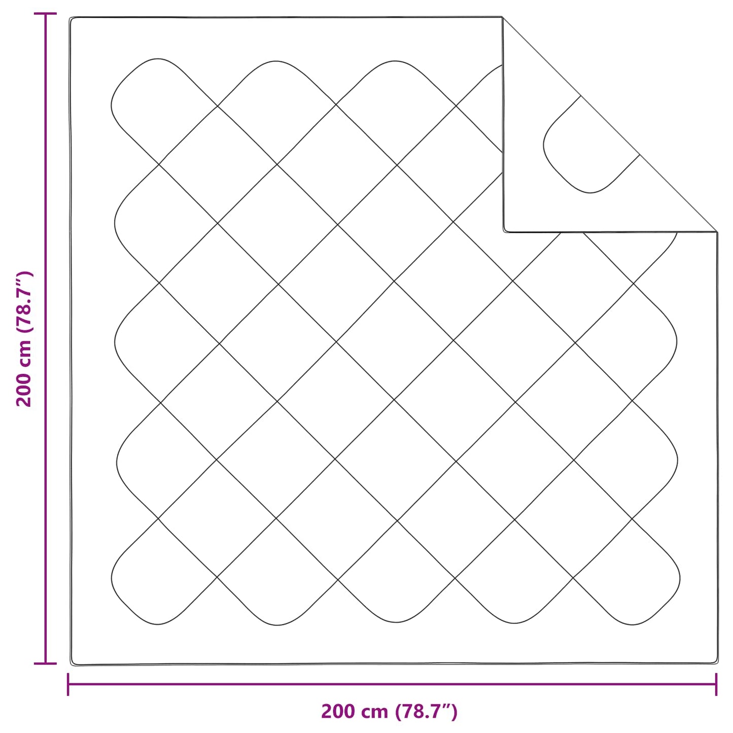 Pilotă cu pernă 3 pcs Alb Microfibră