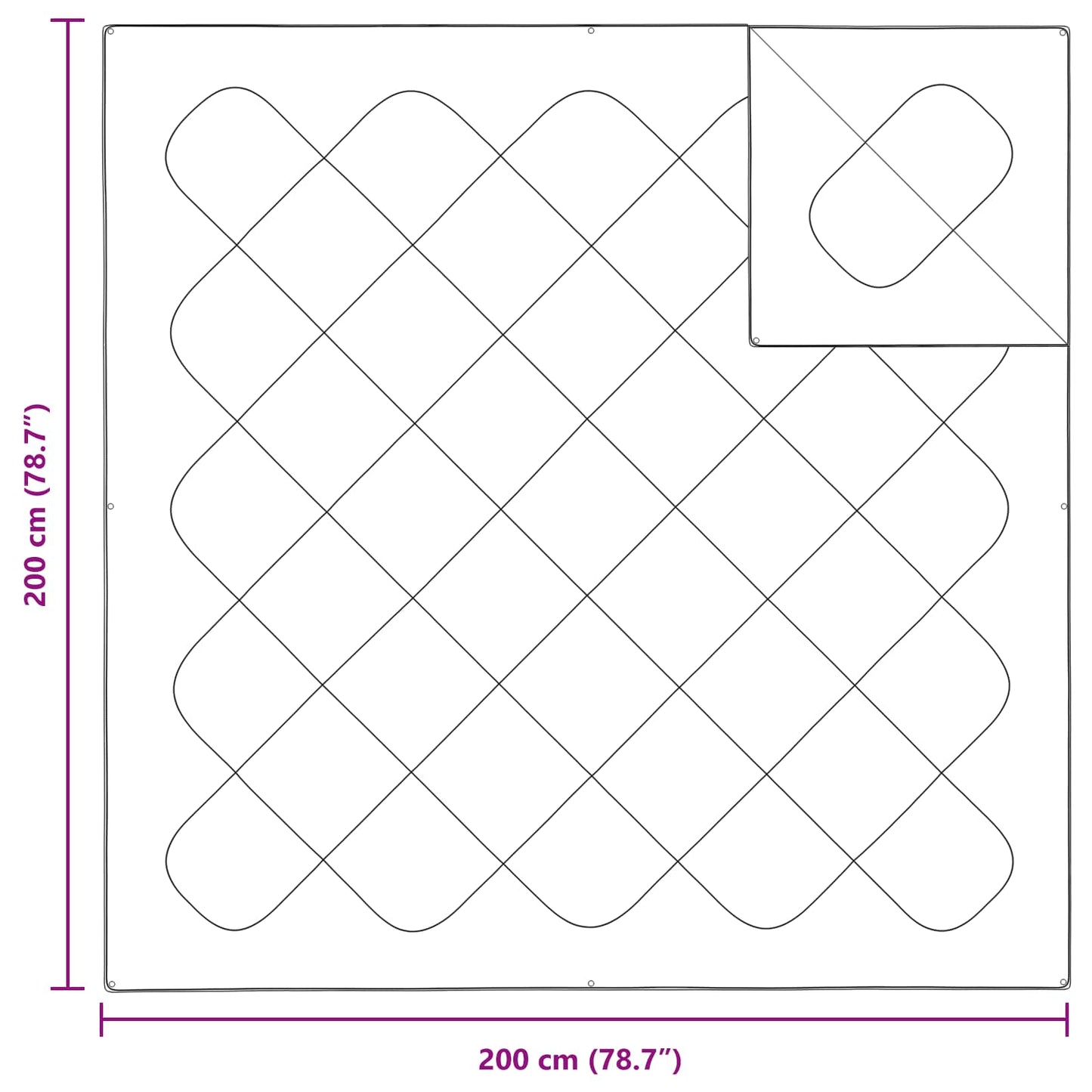Pilotă cu pernă 3 pcs Alb Microfibră