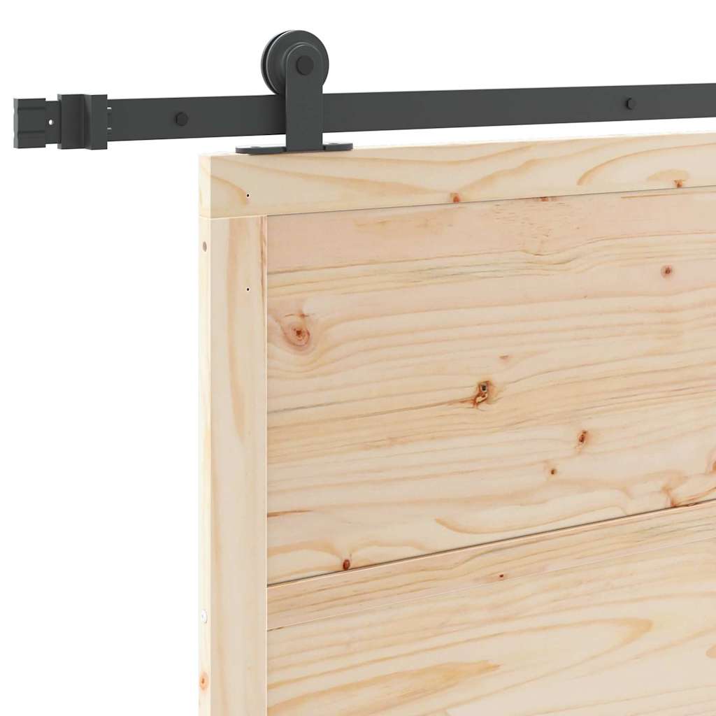 Ușă glisantă natural 90 x 208 cm Lemn de pin masiv