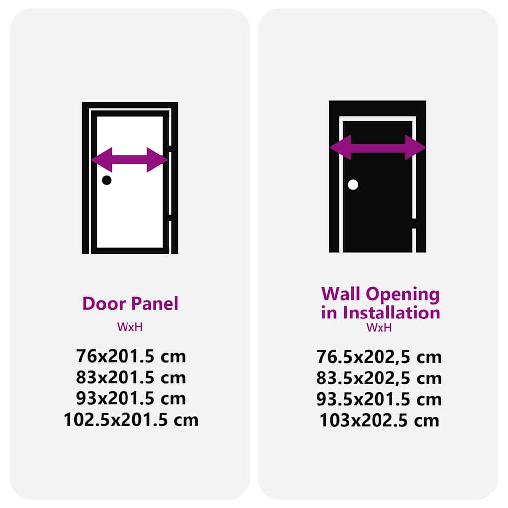 Ușă de interior Negru 76 x 201.5 cm