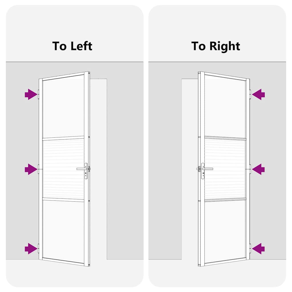 Ușă de interior Negru 102.5 x 201.5 cm