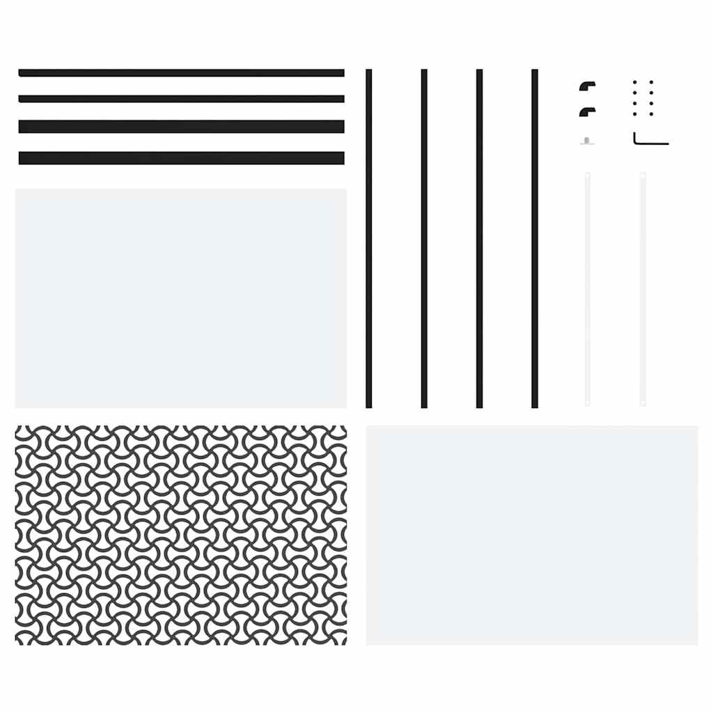 Ușă glisantă Negru 102.5 x 205 cm Sticlă securizată, Aluminiu