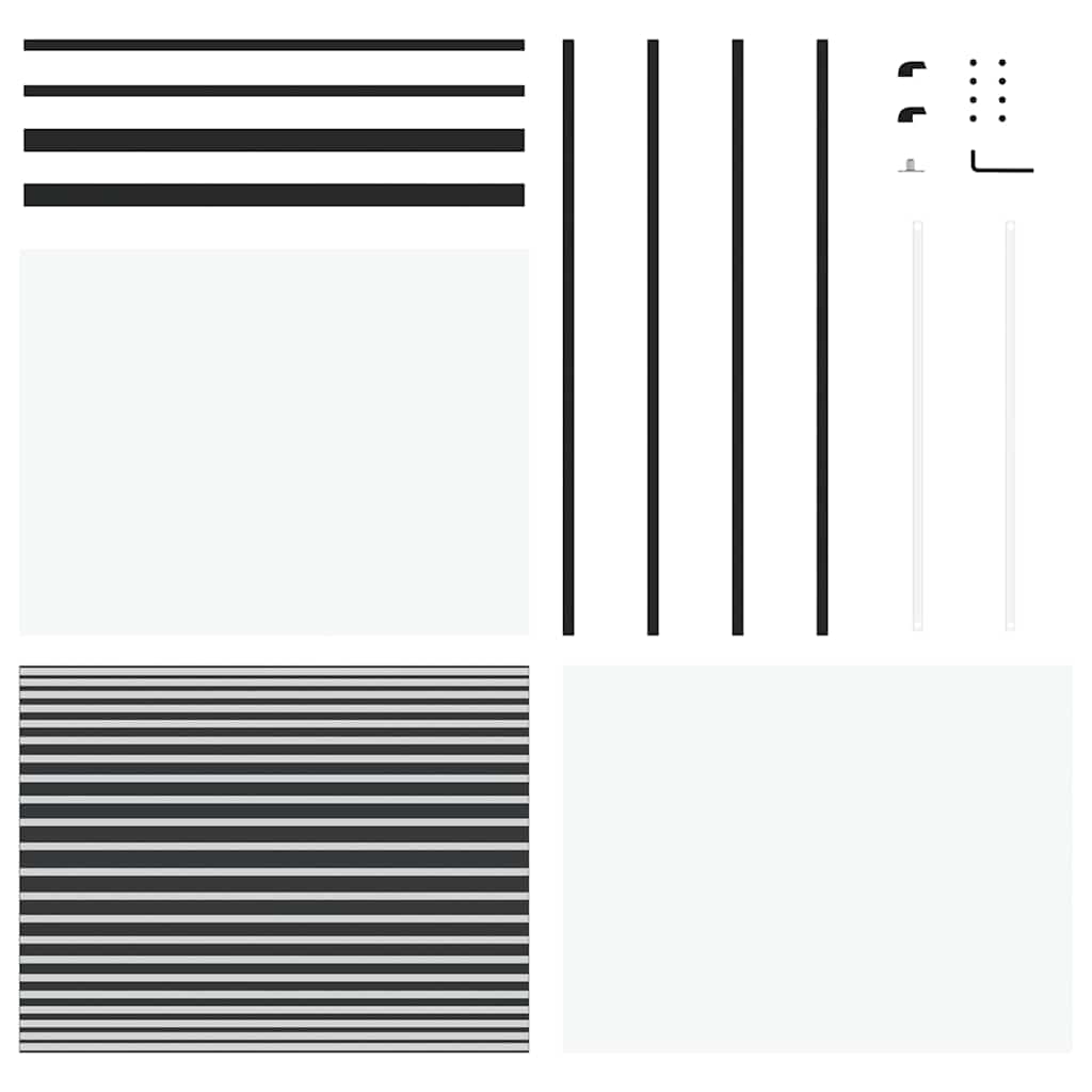 Ușă glisantă Negru 90 x 205 cm Sticlă securizată, Aluminiu