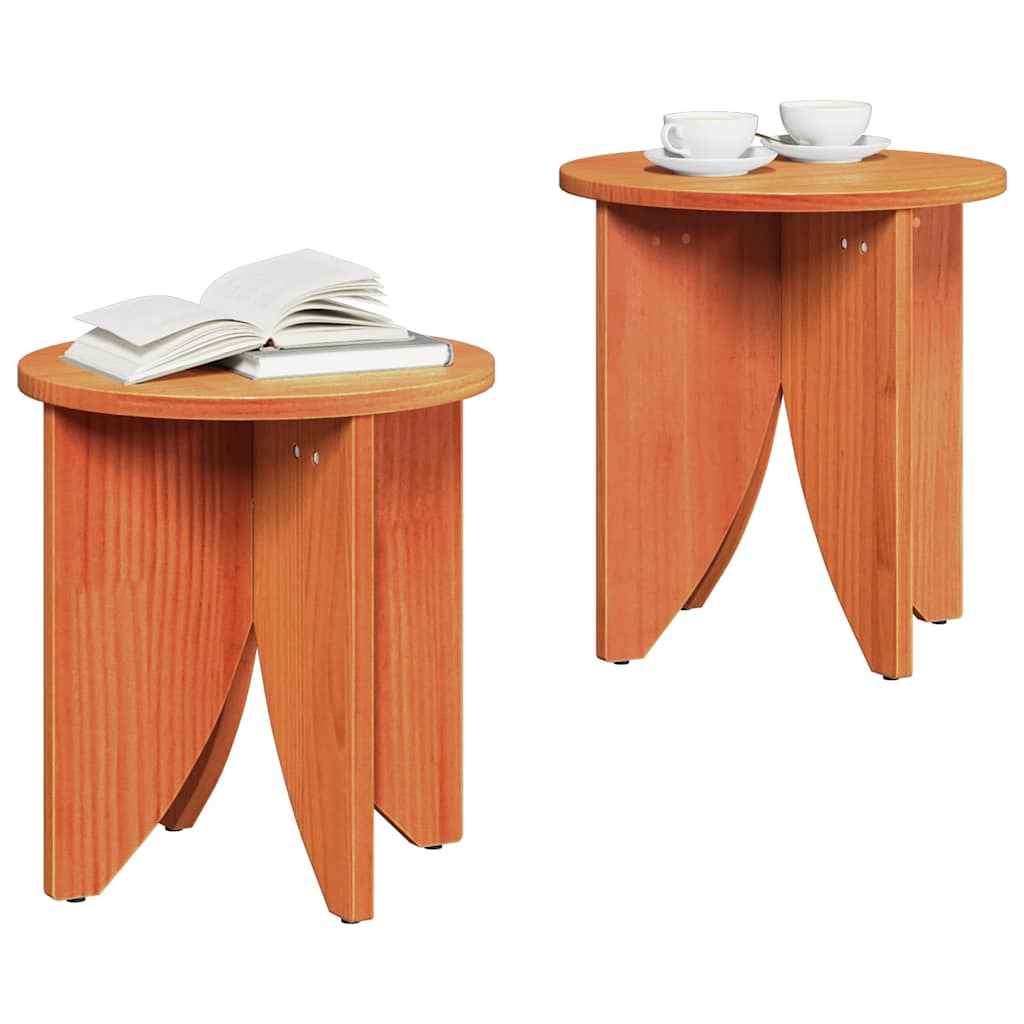 Masă de cafea 2 pcs Maroniu cerat