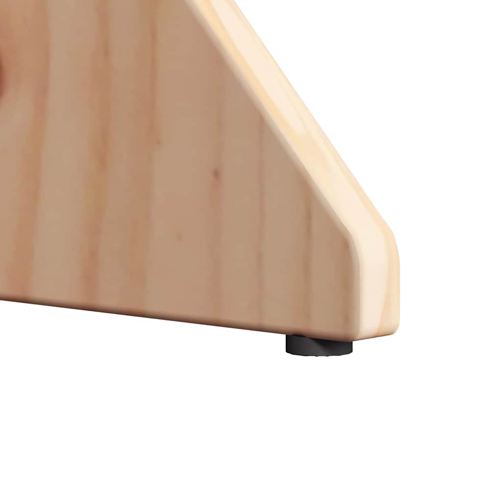 Masă de cafea 2 pcs natural Lemn masiv de pin