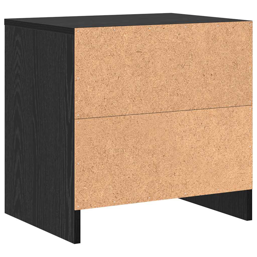 Dulap de noapte Stejar Negru 45 x 34 x 44,5 cm Lemn compozit