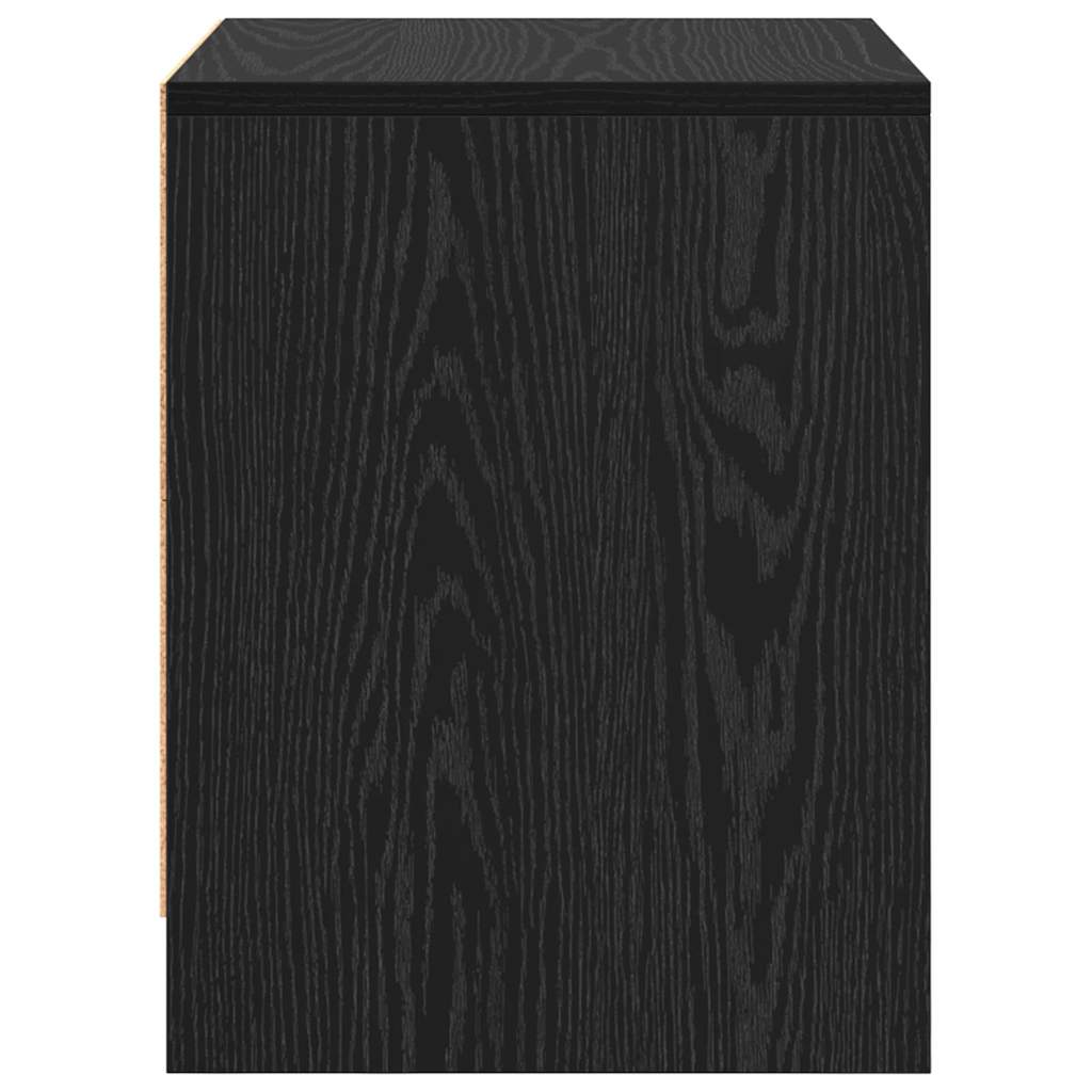 Dulap de noapte Stejar Negru 45 x 34 x 44,5 cm Lemn compozit