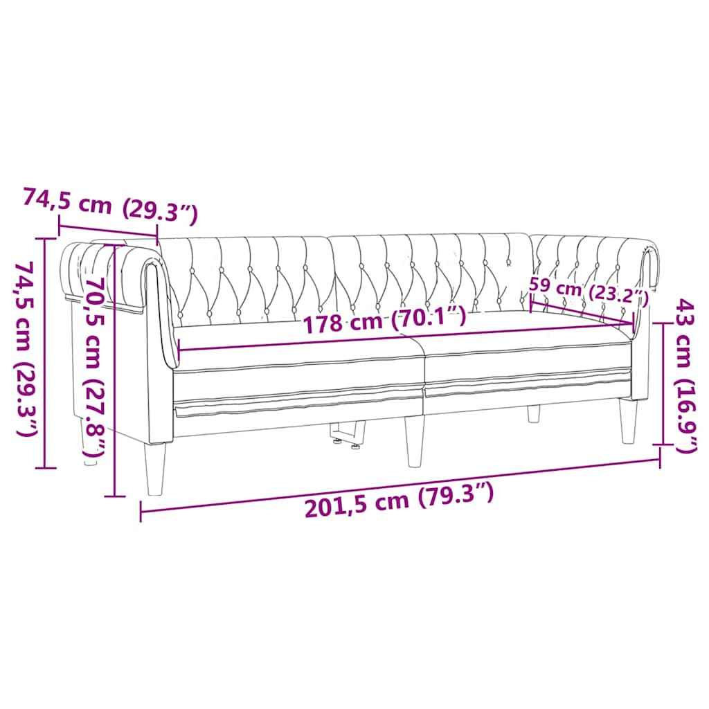 Canapea pentru living 2 pcs Gri deschis țesătură