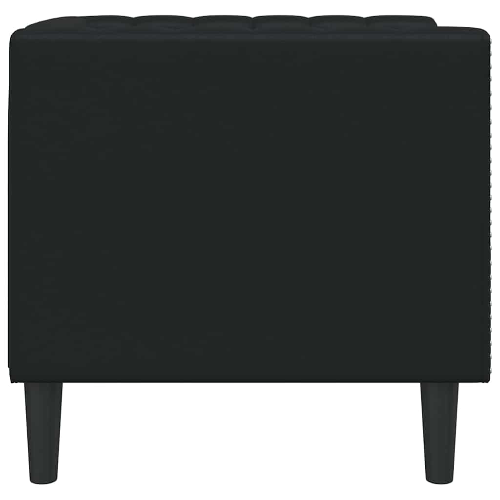 Canapea Negru 74,5 x 71 x 70,5 cm PVC