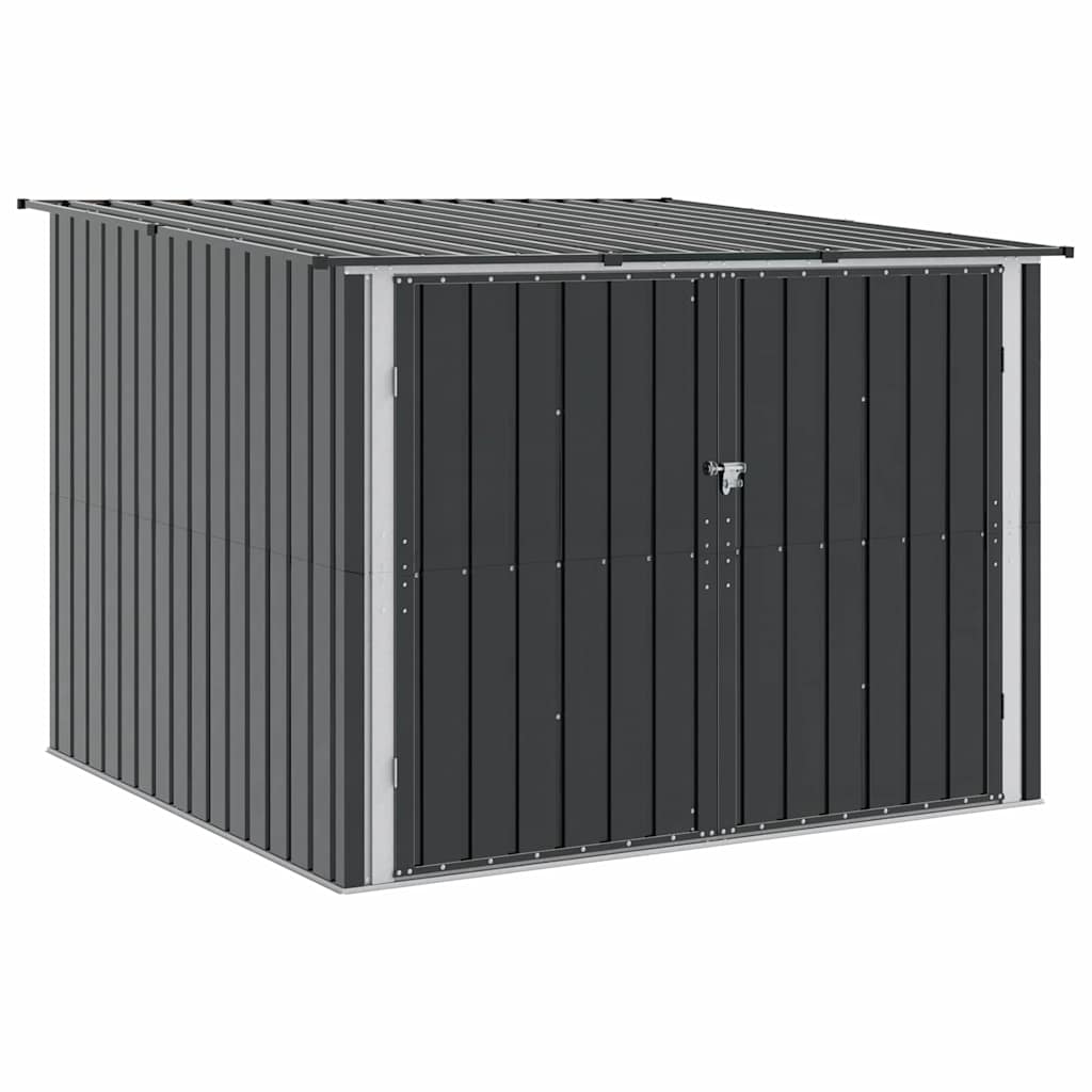Shed pentru biciclete 3 pcs Antracit 215 x 206 x 157 cm Metal