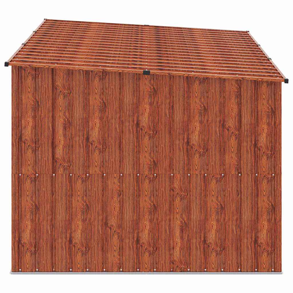 Shed pentru biciclete 3 pcs Maro 215 x 206 x 157 cm Metal