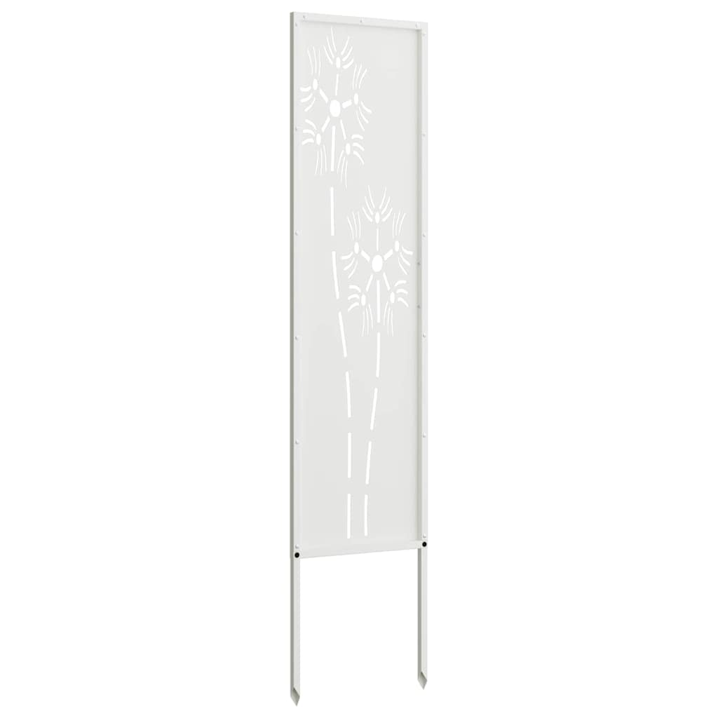 Ecran de intimitate pentru grădină Traforaj Alb 32 x 140 cm