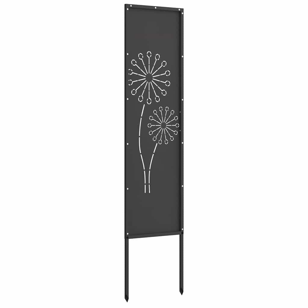 Ecran de intimitate pentru grădină Traforaj Negru 32 x 140 cm