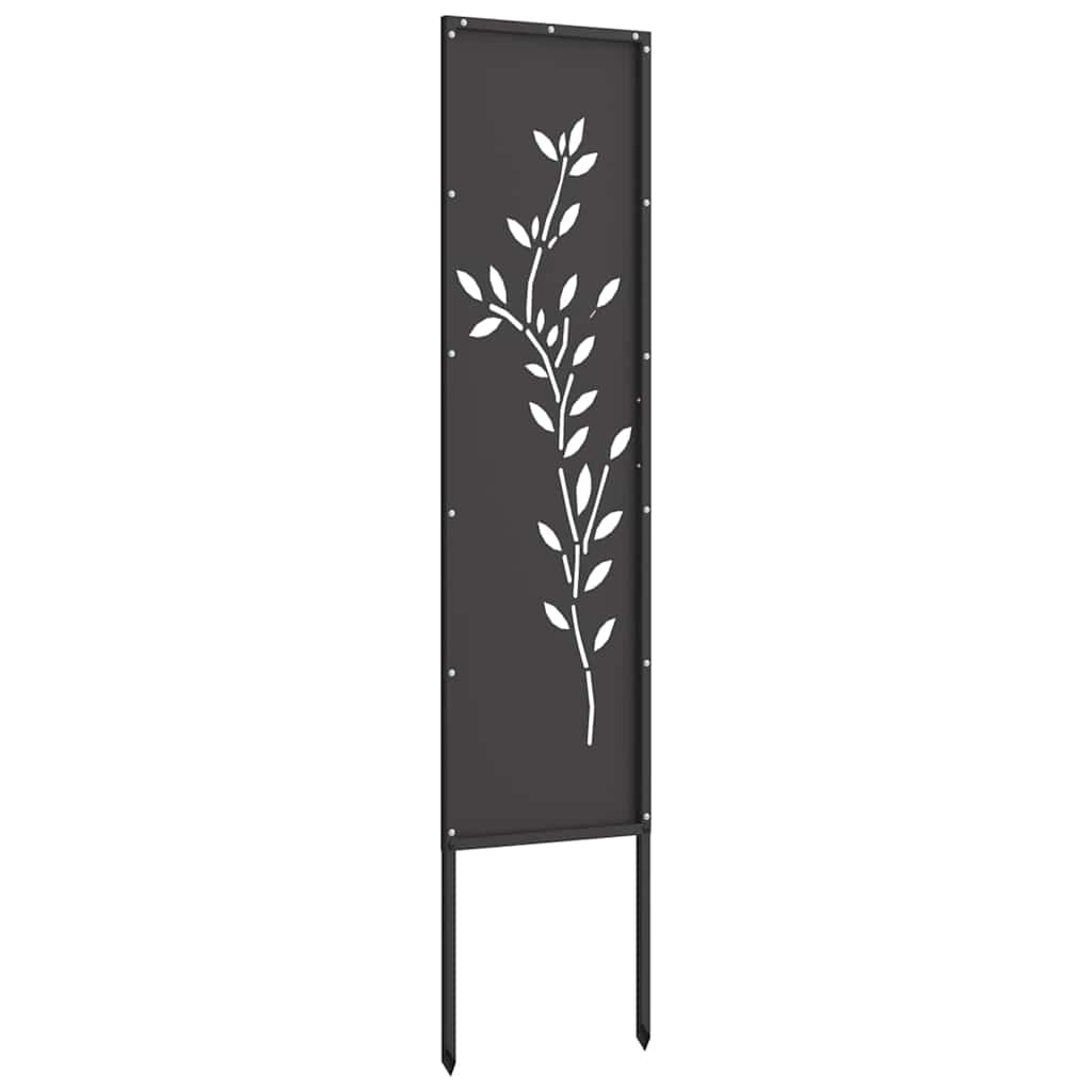 Ecran de intimitate pentru grădină Floral Negru 32 x 140 cm