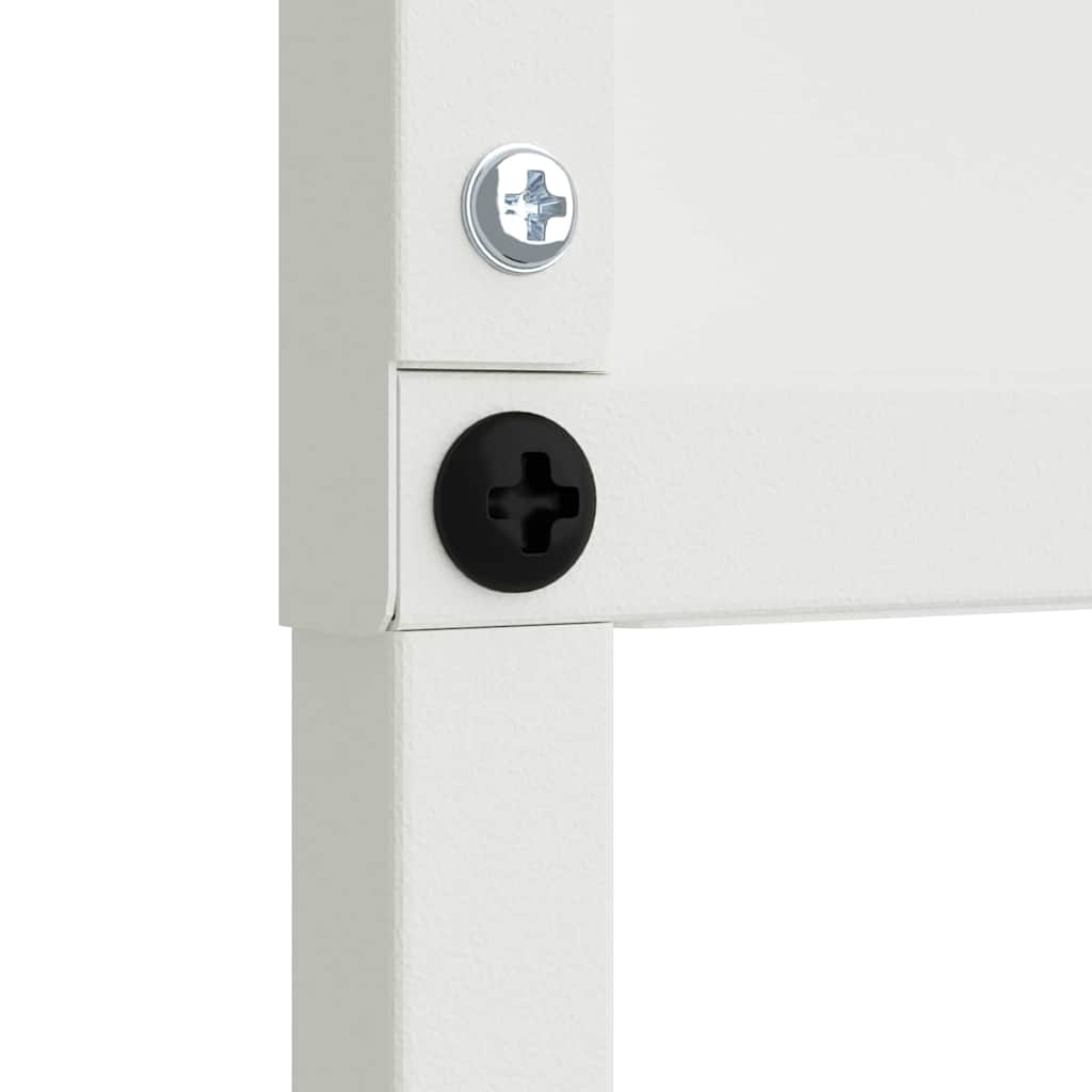 Ecran de intimitate pentru grădină Traforaj Alb 32 x 140 cm