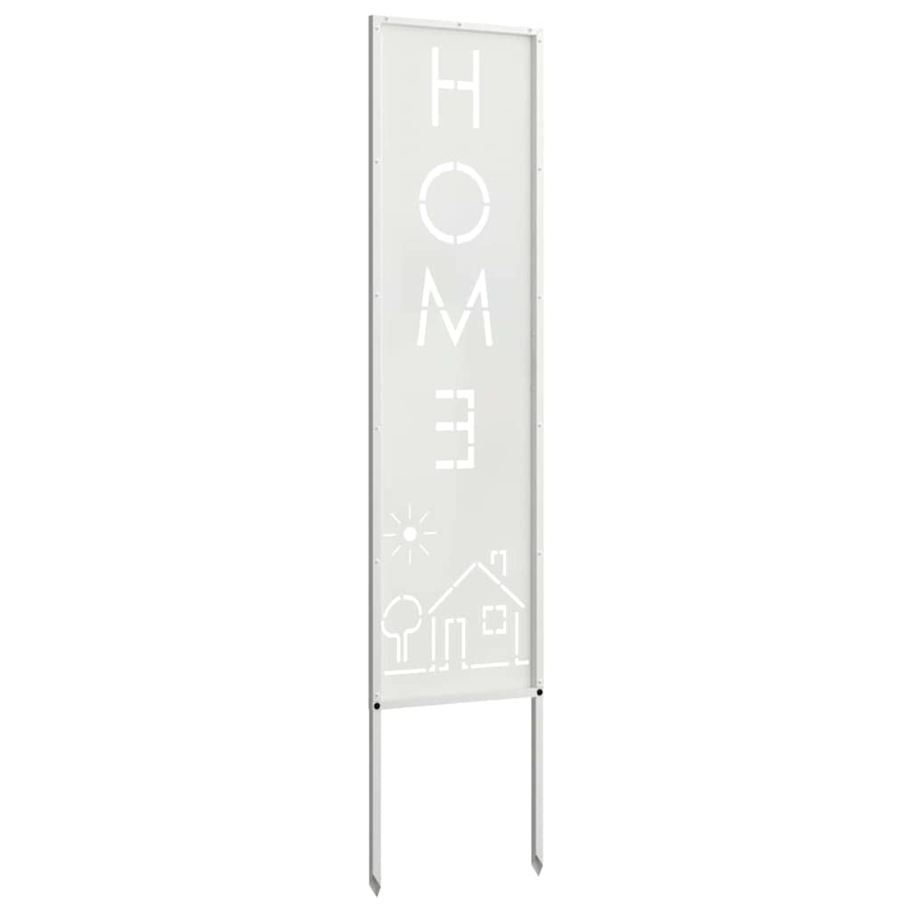 Ecran de intimitate pentru grădină Traforaj Alb 32 x 140 cm