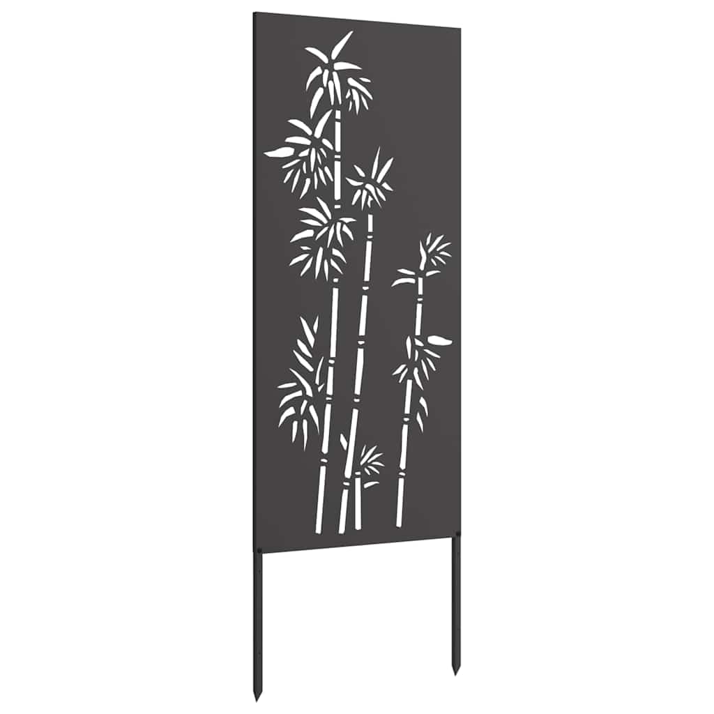 Ecran de intimitate pentru grădină Floral Negru 50 x 140 cm