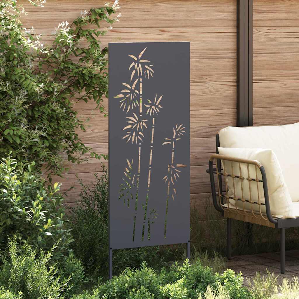 Ecran de intimitate pentru grădină Floral Antracit 50 x 140 cm