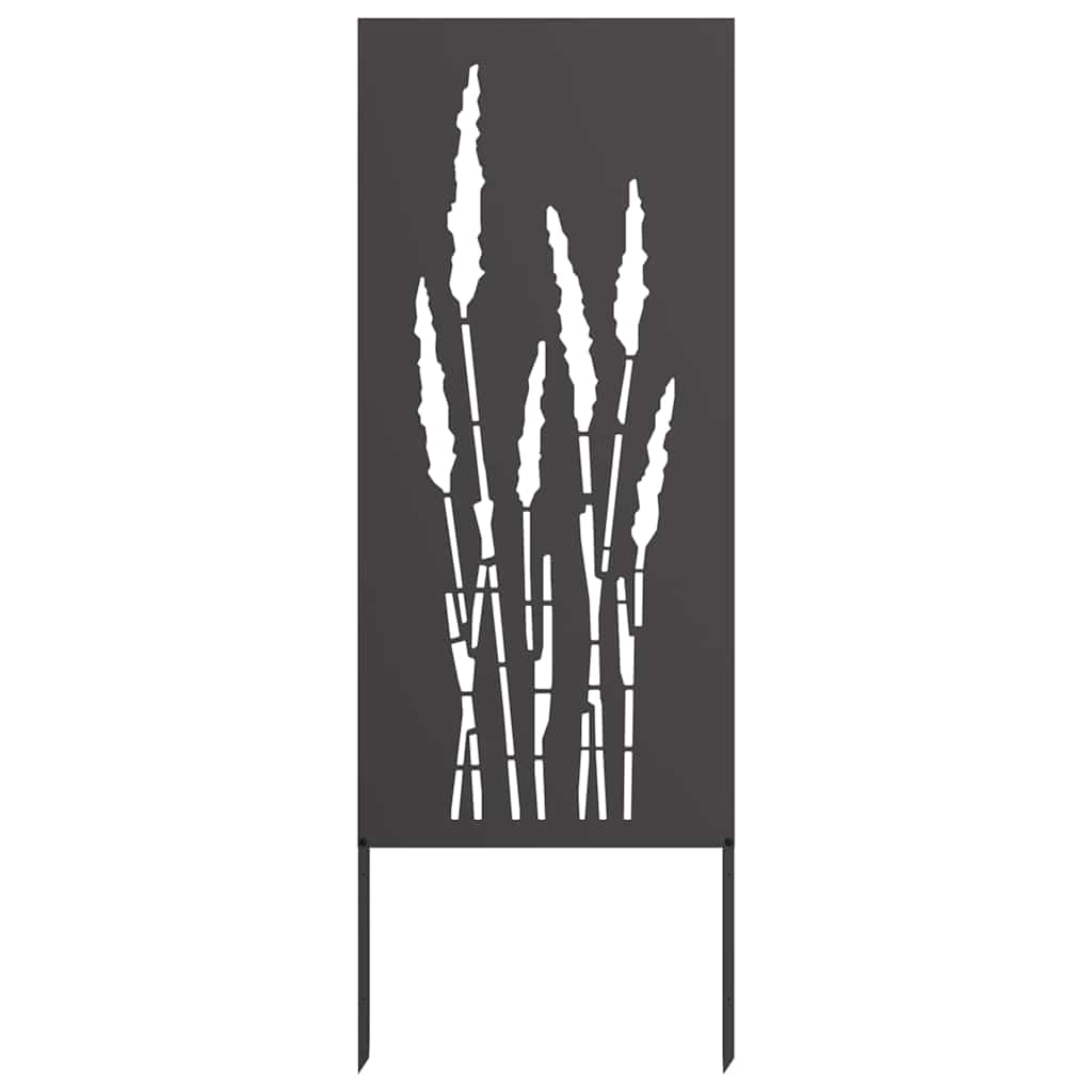 Ecran de intimitate pentru grădină Floral Negru 50 x 140 cm