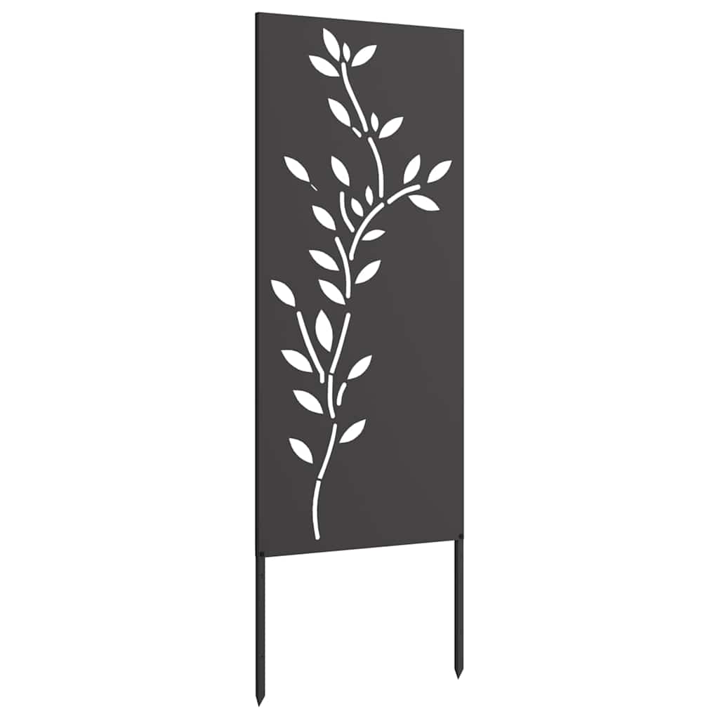 Ecran de intimitate pentru grădină Floral Negru 50 x 140 cm