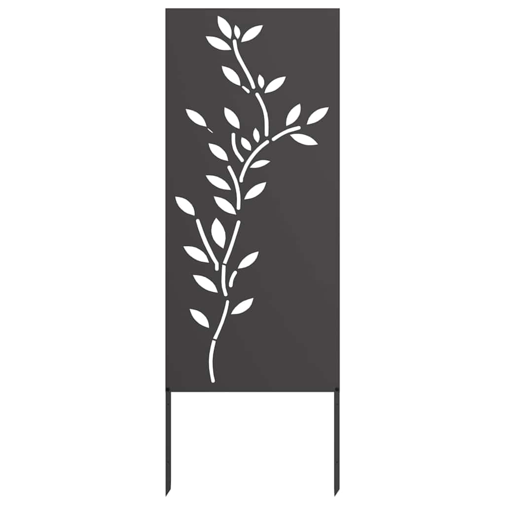 Ecran de intimitate pentru grădină Floral Negru 50 x 140 cm