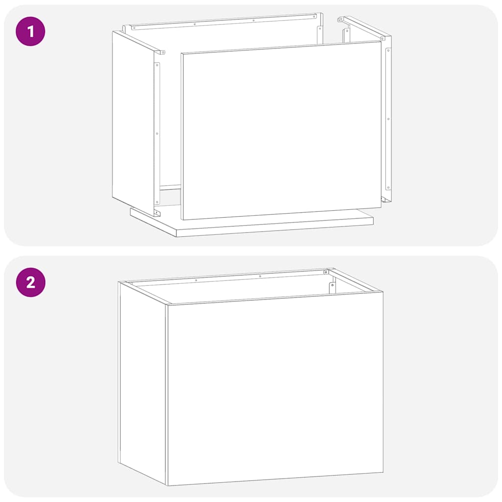 Vază pentru Grădină Alb 50 x 32 x 40 cm Oțel laminat la rece