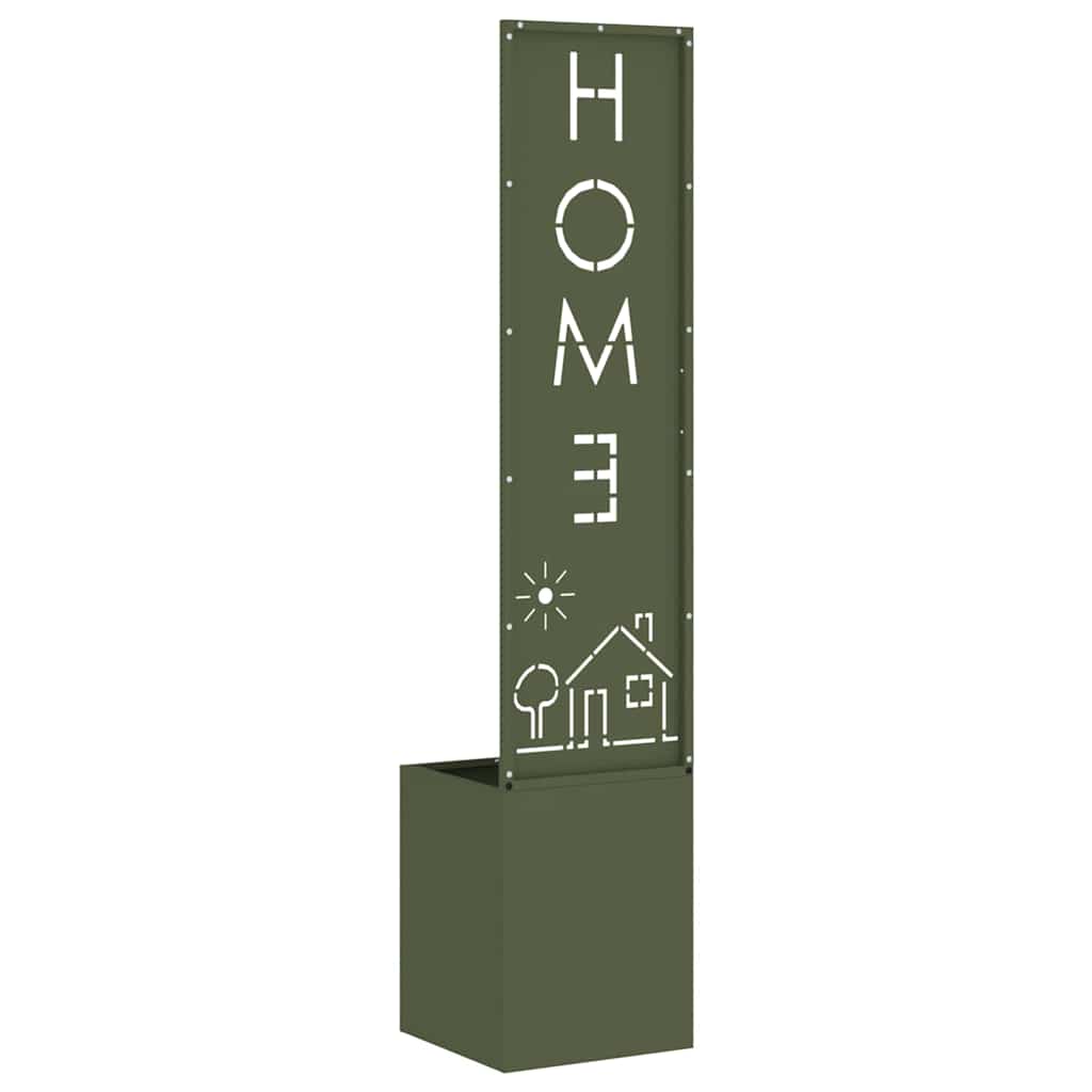 Ecran de intimitate pentru grădină Olivengrønn 32 x 32 x 150 cm